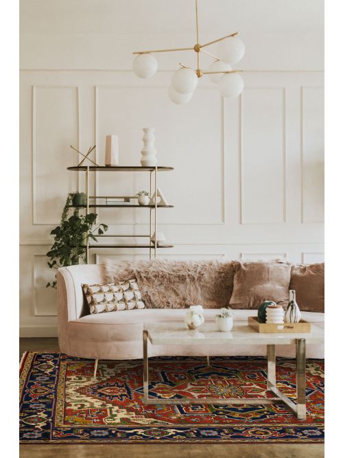 Indian Serapi Heritage 9'0" x 12'0" Hand-knotted Wool Rug 