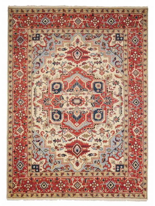 Indian Serapi Heritage 8'10" x 11'10" Hand-knotted Wool Rug 