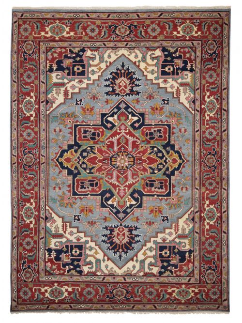 Indian Serapi Heritage 8'11" x 12'2" Hand-knotted Wool Rug 