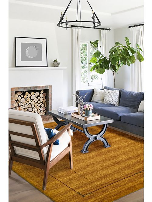 Indian Indo Gabbeh 8'3" x 9'9" Hand Loomed Wool Rug 