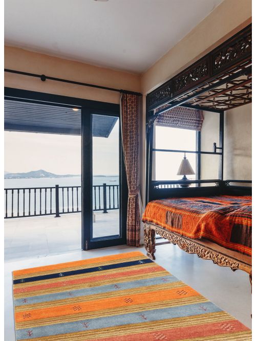 Tapis indo gabbeh 3'11" x 5'11" en laine