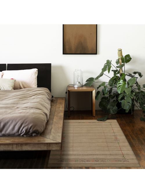 Indo Gabbeh 3'1" x 4'9" Hand Loomed Wool Rug 