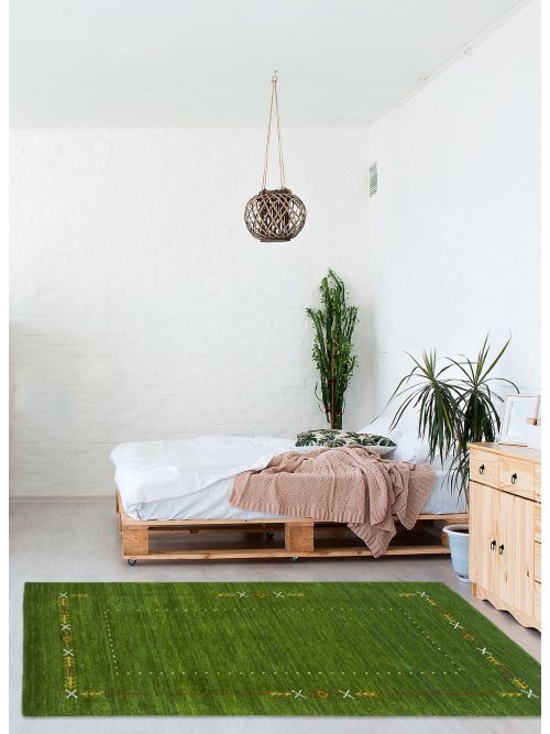 Indo Gabbeh Hand Loomed Wool Rug, 119 x 178 cm