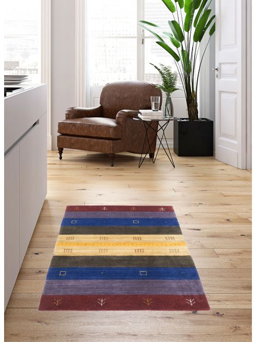 Tapis indo gabbeh 3'0" x 4'9" en laine