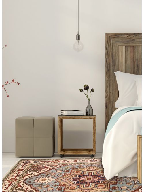 Indian Serapi Heritage Hand-knotted Wool Rug, 122 x 180 cm