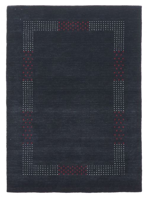 Indo Gabbeh 4'0" x 5'7" Hand Loomed Wool Rug 