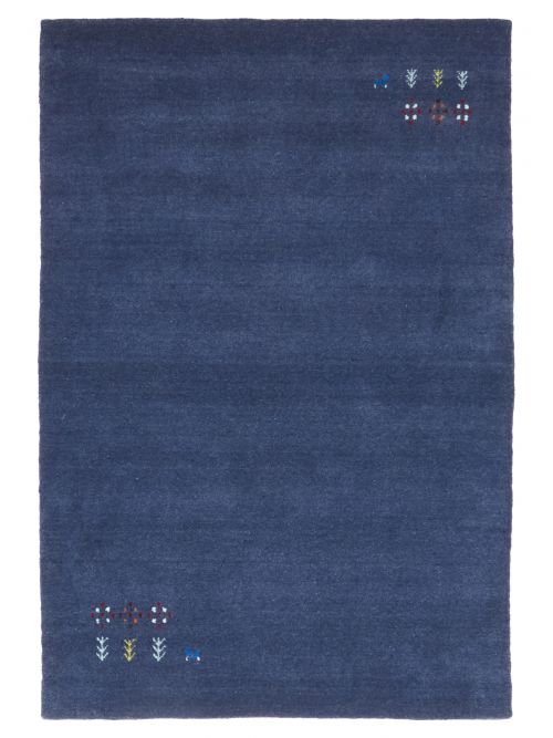 Indo Gabbeh 4'0" x 5'10" Hand Loomed Wool Rug 
