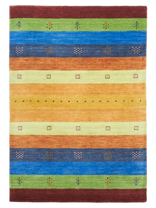 Indo Gabbeh 3'11" x 5'8" Hand Loomed Wool Rug 