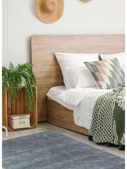 Indo Gabbeh 3'10" x 5'8" Hand Loomed Wool Rug 