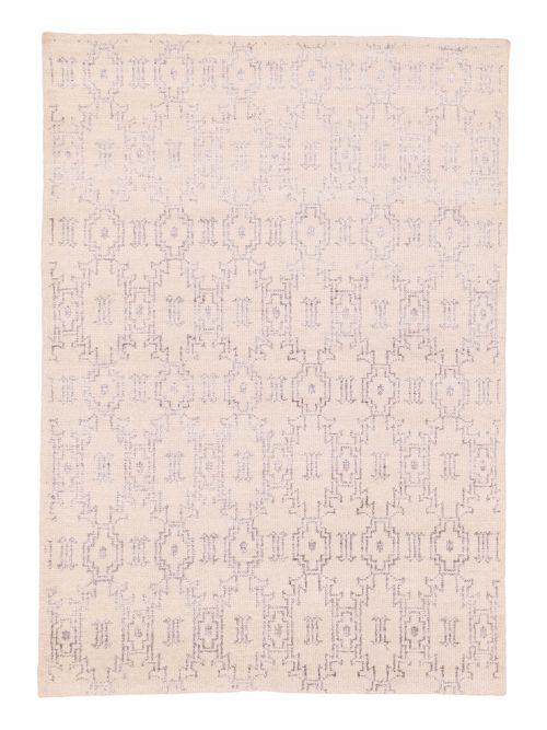 Indian Tangier Hand-knotted Viscose & Wool Rug, 163 x 231 cm