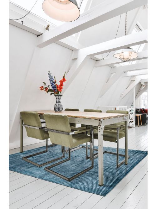 Indian Elysian 6'0" x 9'0" Hand Loomed Viscose Rug 