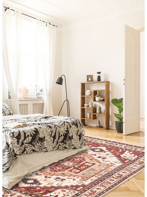 Indian Jules Serapi Hand-knotted Wool Rug, 165 x 226 cm