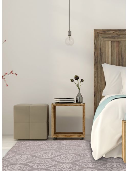 Indian Elysian 4'11" x 7'9" Hand Loomed Viscose & Wool Rug 