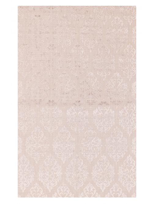 Indian Elysian 5'0" x 8'0" Hand Loomed Viscose & Wool Rug 