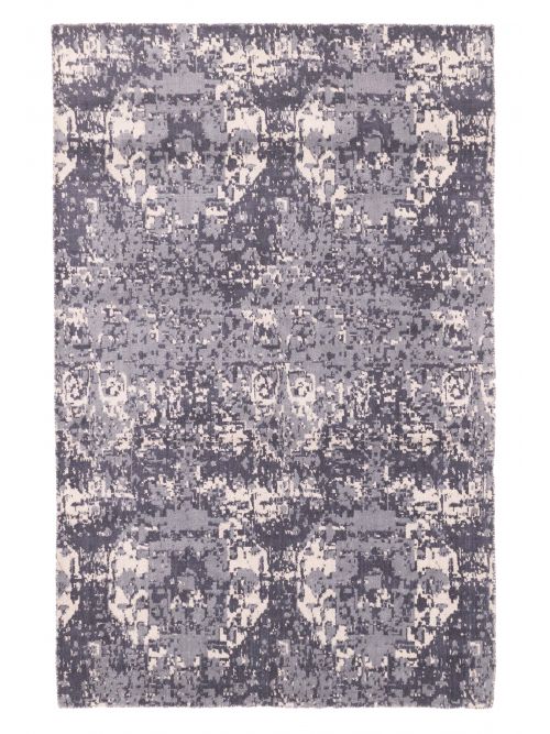 Indian Elysian 5'0" x 7'11" Hand Loomed Wool Rug 