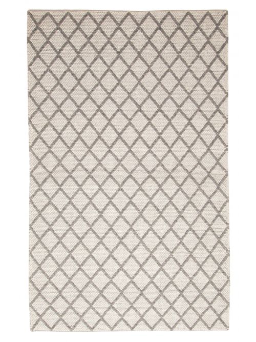 Indian Sienna Braided Weave Wool Kilim, 150 x 239 cm