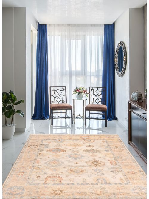 Indian Jules Serapi Hand-knotted Wool Rug, 241 x 300 cm