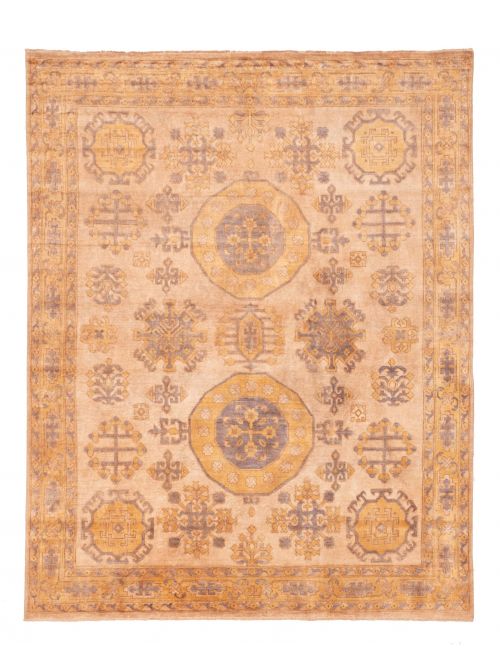 Tapis mamluk 7'9" x 9'9" en soie