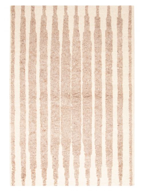 Indian Sienna 5'3" x 7'9" Braided Weave Wool Kilim 