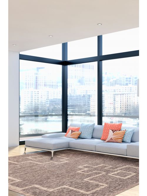 Indian Tangier Hand-knotted Wool Rug, 251 x 297 cm