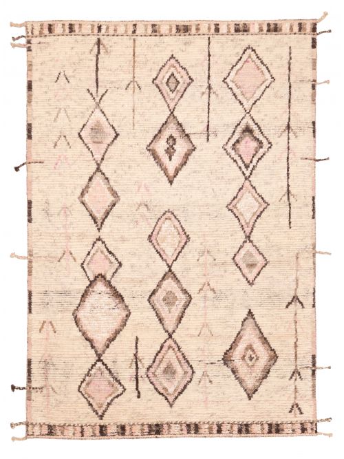 Indian Tangier Hand-knotted Wool Rug, 201 x 297 cm