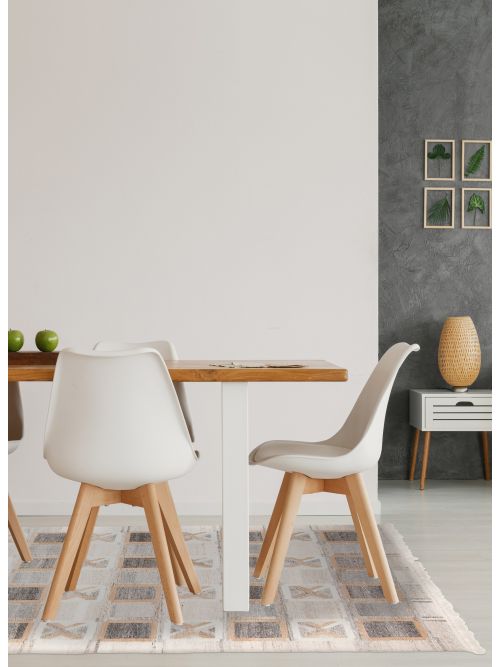 Turkish Ankara 5'3" x 7'8" Flat-Weave Wool Kilim 