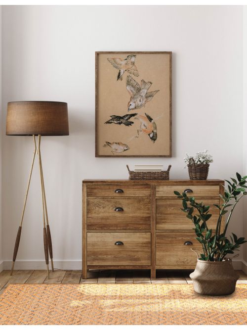 Indian Palas Denizli 5'3" x 7'4" Flat-Weave Kilim 