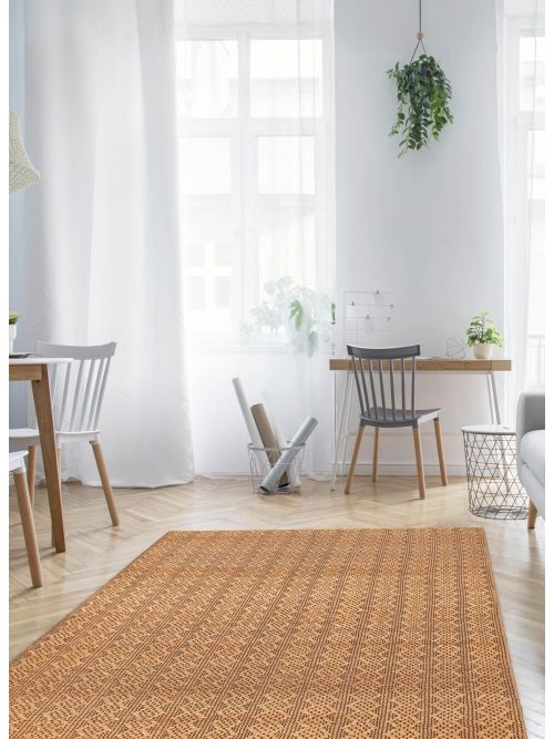 Indian Palas Denizli 5'5" x 7'4" Braided Weave Jute Rug 