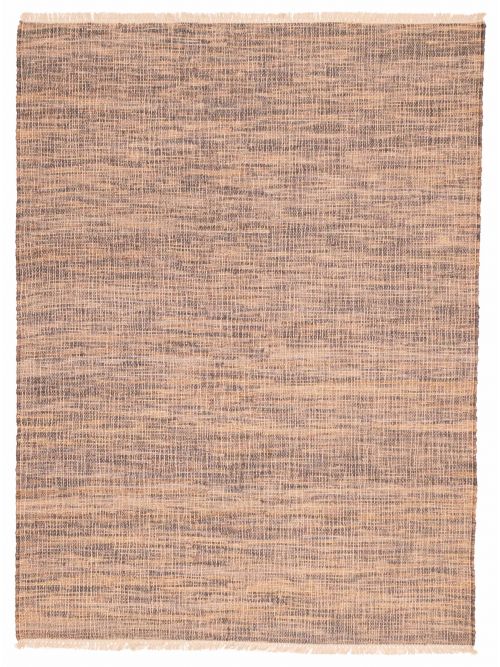 Indian Palas Denizli 5'5" x 7'4" Flat-Weave Jute Kilim 