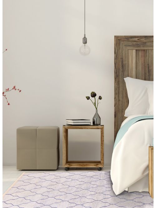 Indian Tangier 4'11" x 7'9" Hand-knotted Silk Rug 