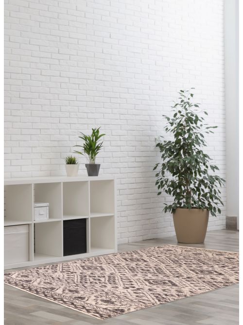 Indian Tangier 4'11" x 7'9" Hand-knotted Wool Rug 