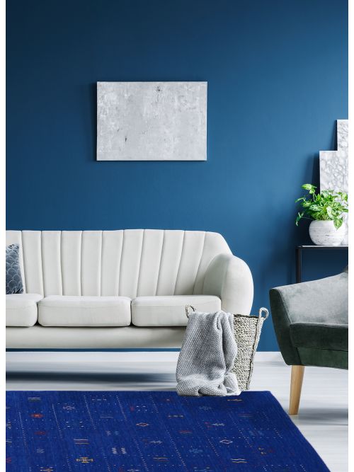 Indo Gabbeh 5'4" x 7'8" Hand Loomed Wool Rug 