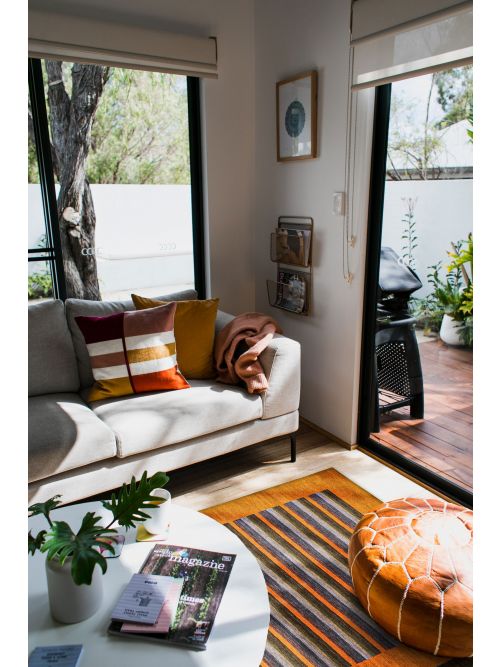 Indo Gabbeh 5'7" x 7'7" Hand Loomed Wool Rug 