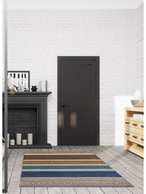 Indo Gabbeh 5'7" x 8'3" Hand Loomed Wool Rug 