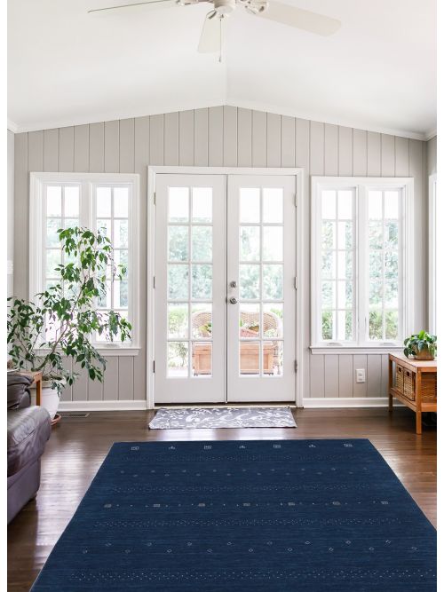 Indo Gabbeh 5'6" x 8'0" Hand Loomed Wool Rug 