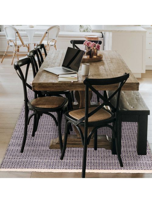 Indian Nevada Flat-Weave Wool Kilim, 155 x 224 cm