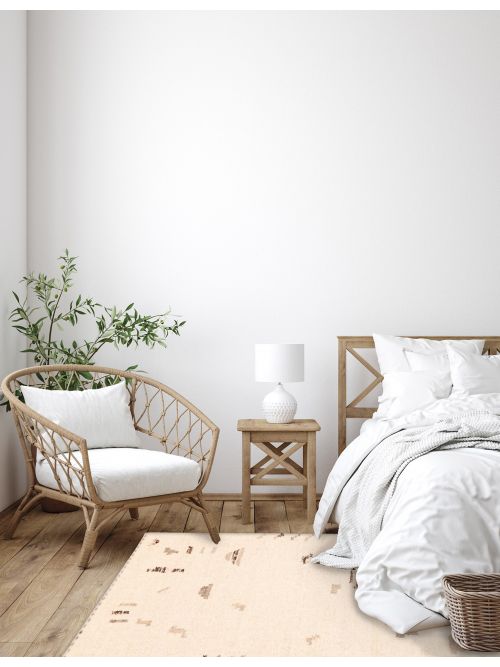 Indian Marrakech Flat-Weave Wool Kilim, 157 x 234 cm