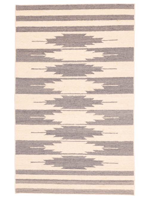 Indian Marrakech Flat-Weave Wool Kilim, 152 x 244 cm