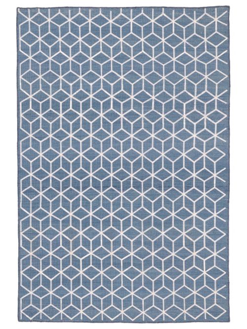 Indian Marrakech Flat-Weave Wool Kilim, 155 x 234 cm