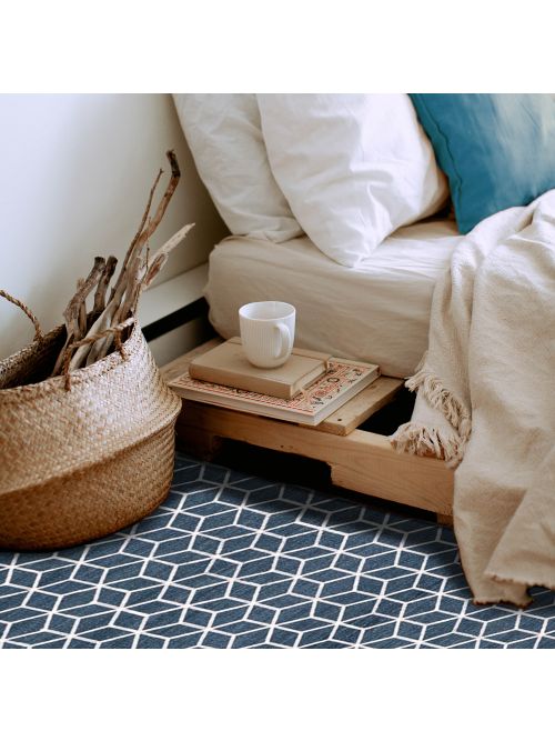 Indian Marrakech Flat-Weave Wool Kilim, 155 x 234 cm