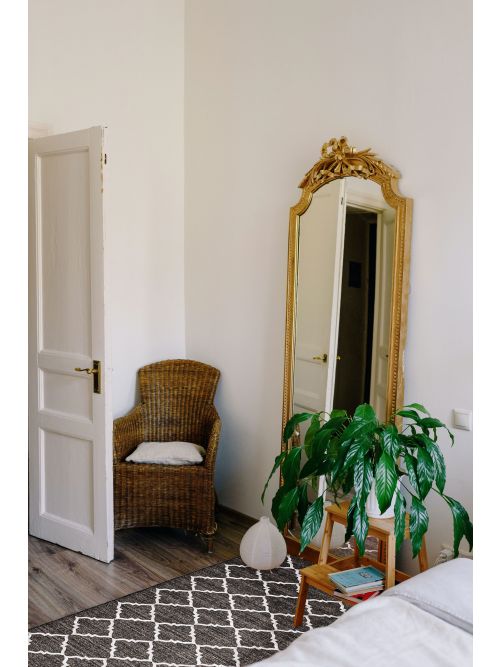 Indian Marrakech Flat-Weave Wool Kilim, 152 x 236 cm