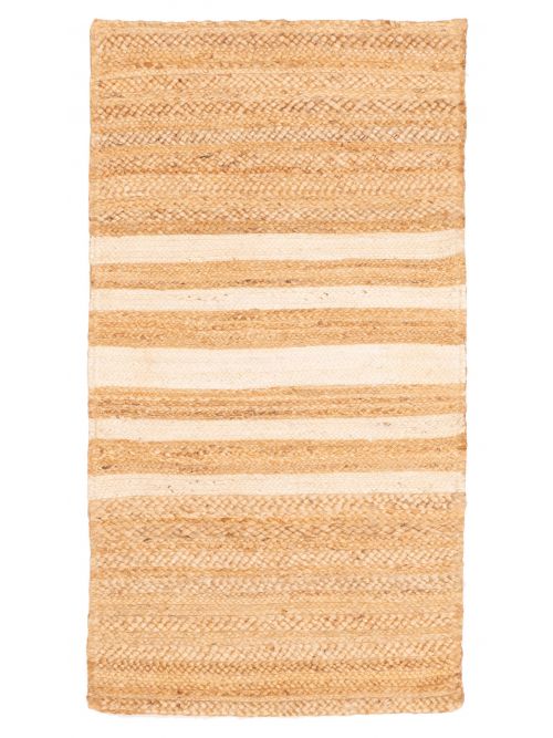 Indian Palas Denizli 2'8" x 5'0" Braided Weave Jute Runner Rug 