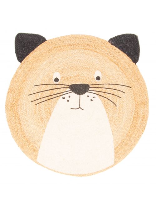 Tapis palas denizli 3'0" x 3'0" en jute filée à la main