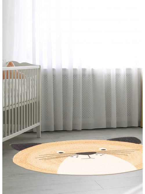 Tapis palas denizli 3'0" x 3'0" en jute filée à la main