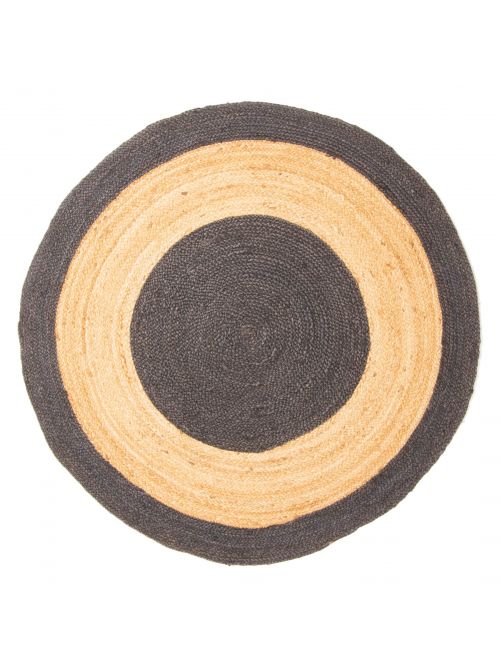 Tapis palas denizli 3'10" x 3'10" en jute filée à la main