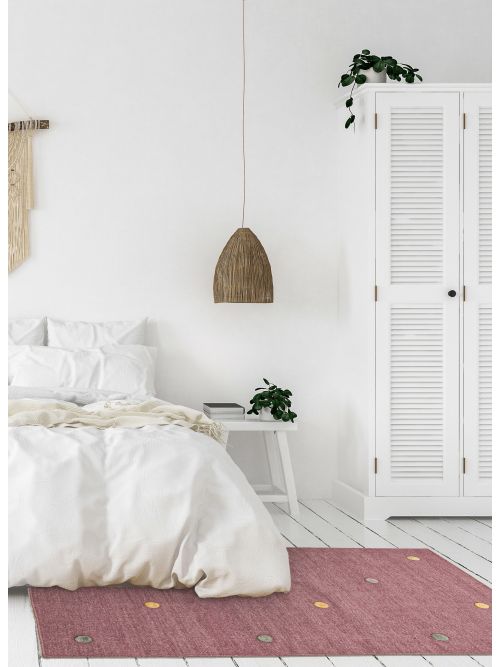 Indian Marrakech Flat-Weave Wool Kilim, 99 x 160 cm