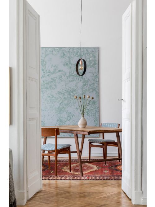 Persian Style 3'7" x 11'11" Hand-knotted Wool Runner Rug 