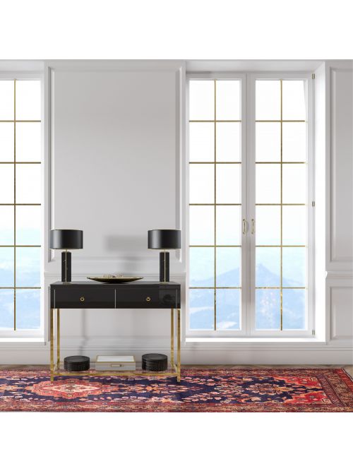 Persian Style 3'6" x 11'9" Hand-knotted Wool Runner Rug 