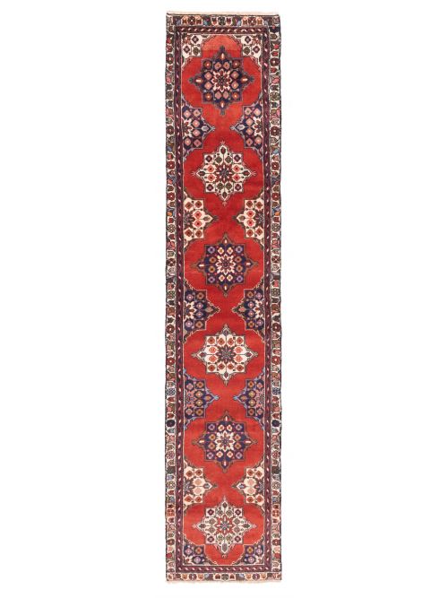 Persian Style 1'8" x 9'2" Hand-knotted Wool Runner Rug 