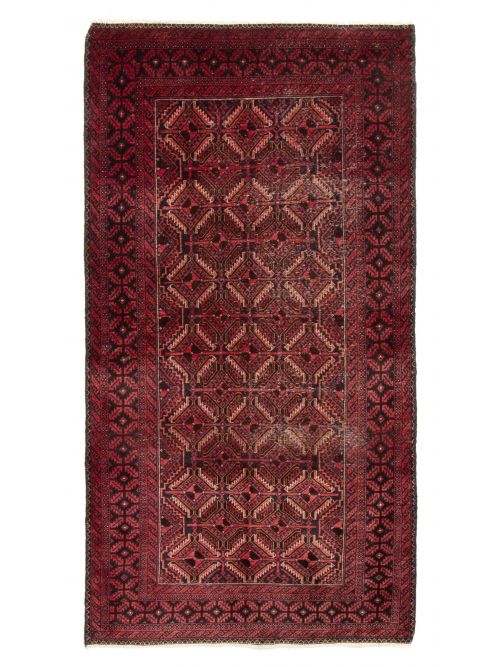 Afghan Baluch 2'11" x 6'4" Hand-knotted Wool Rug 